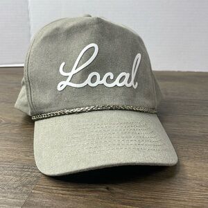 NWT Grey/Beige Frankie & Jean ‘Local’ Canvas Trucker Hat